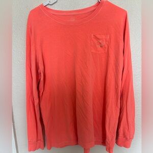Vibrant Orange Long Sleeve Ivory Ella Tee